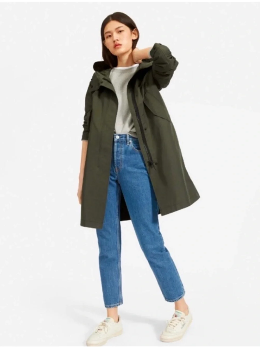 Everlane The City Anorak in Olive - Picture 1 of 10